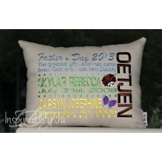 Father's Day Family Pillow